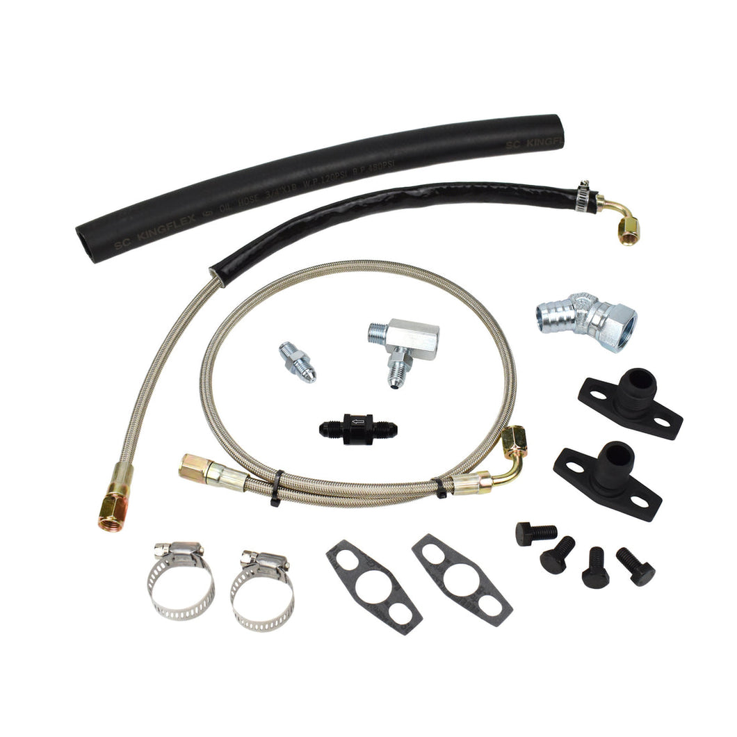 Turbo Oil Feed Return Line Kit Ford Falcon XR6 BA BF Garrett GT35/40R GT3582R