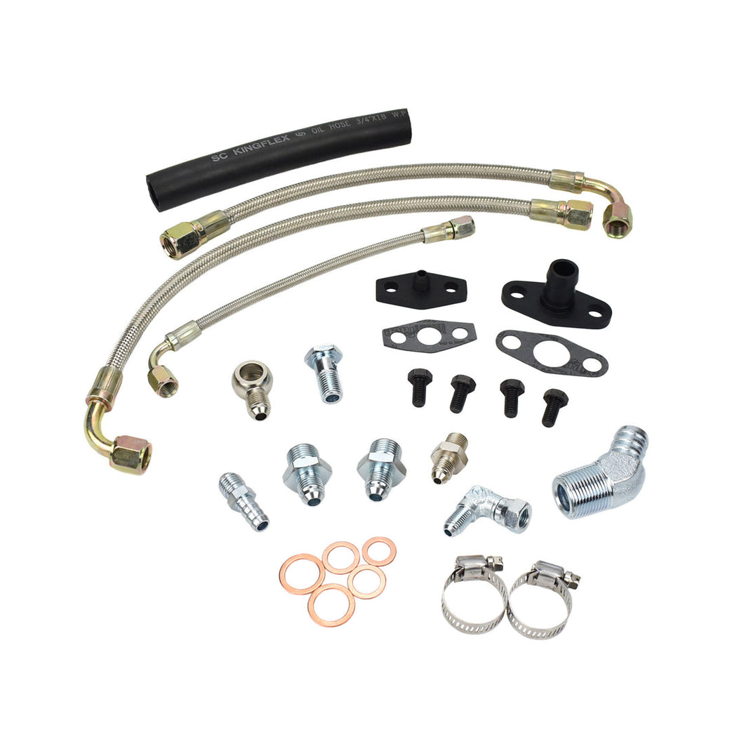 Turbo Oil Water Line Kit Holden Commodore VL RB30ET with Garrett T3 T4 (M18 Water Port)