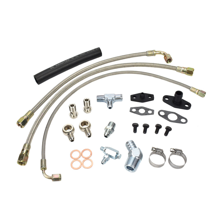 Turbo Oil Water Line Kit Nissan TD42 GQ with Hitachi HT18 ...