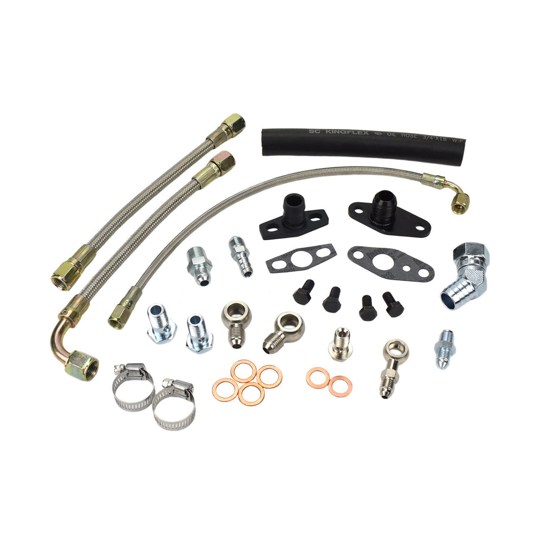 Turbo Oil Water Line Kit Toyota Land Cruiser 12HT with Garrett GT28R