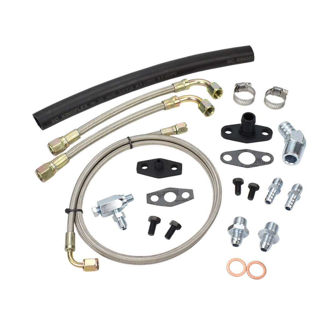 Universal Turbo Oil Water Line Kit Hitachi HT18